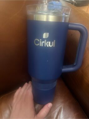 Cirkul 40oz All-Day StrawSip Tumbler in midnight blue